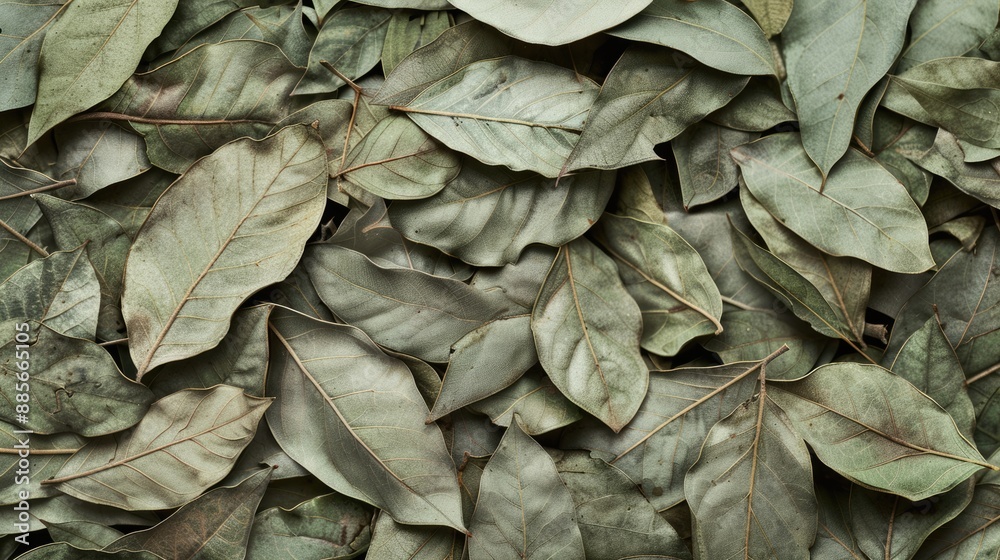 Coca Leaf Background. Dried Coca Leaves - Medicinal Plant for Alternative Medicine Coca Leaf Background. Dried Coca Leaves - Medicinal Plant for Alternative Medicine