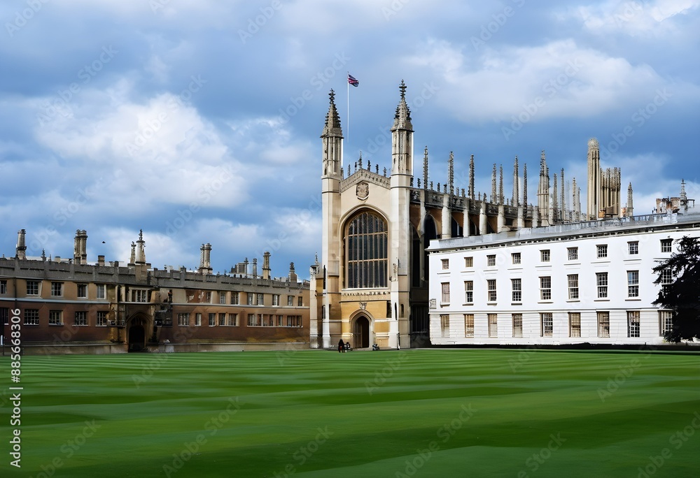 Fototapeta premium A view of Cambridge University