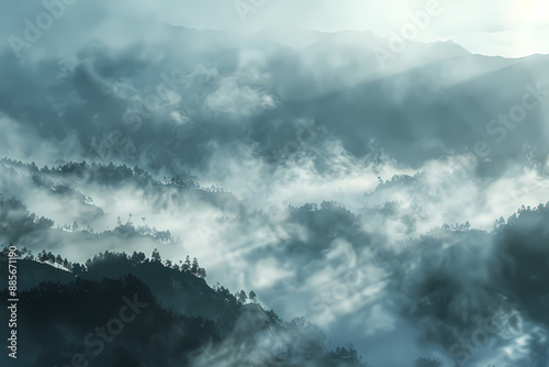 Misty Mountain Range photo