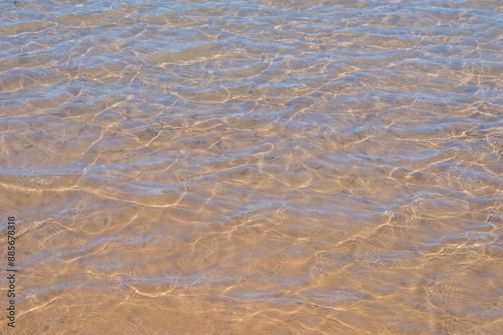 Obraz premium Clean transparent water of a natural reservoir.