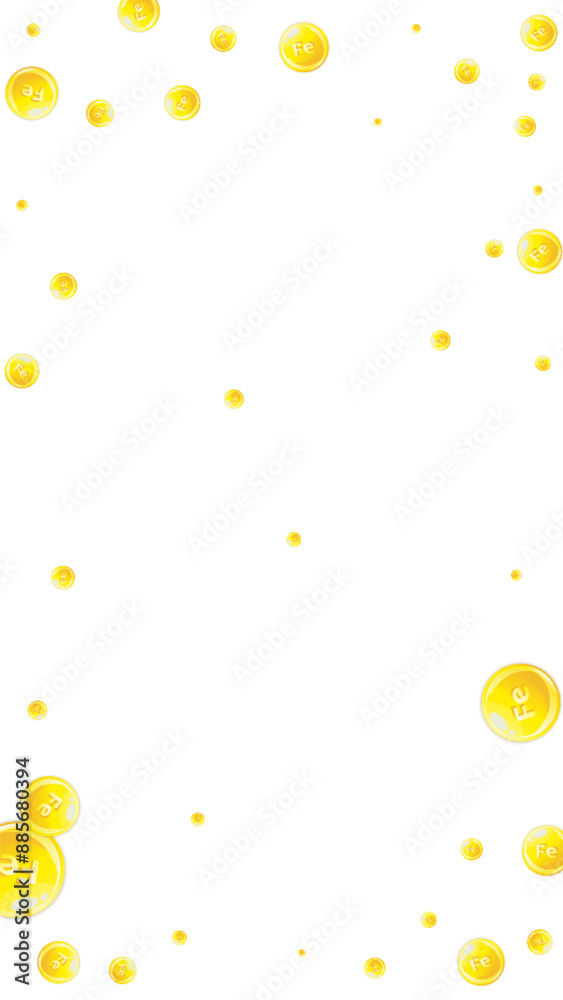 Ferritin round droplets scattered randomly. Ferritin round droplets scattered randomly.