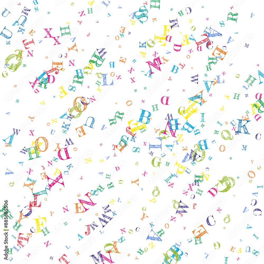 Concept of school background. Colorful childish Concept of school background. Colorful childish