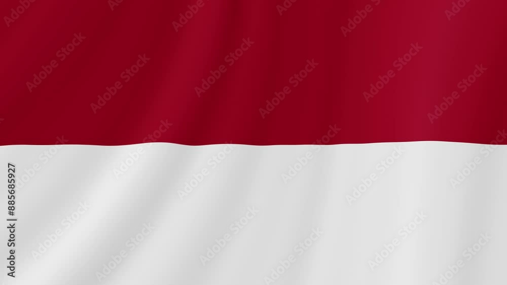 Monaco Waving Flag. Realistic Flag Animation. Seamless Loop Background. Monaco Waving Flag. Realistic Flag Animation. Seamless Loop Background.