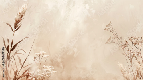 Boho Style Background: Neutral Pastel Colors