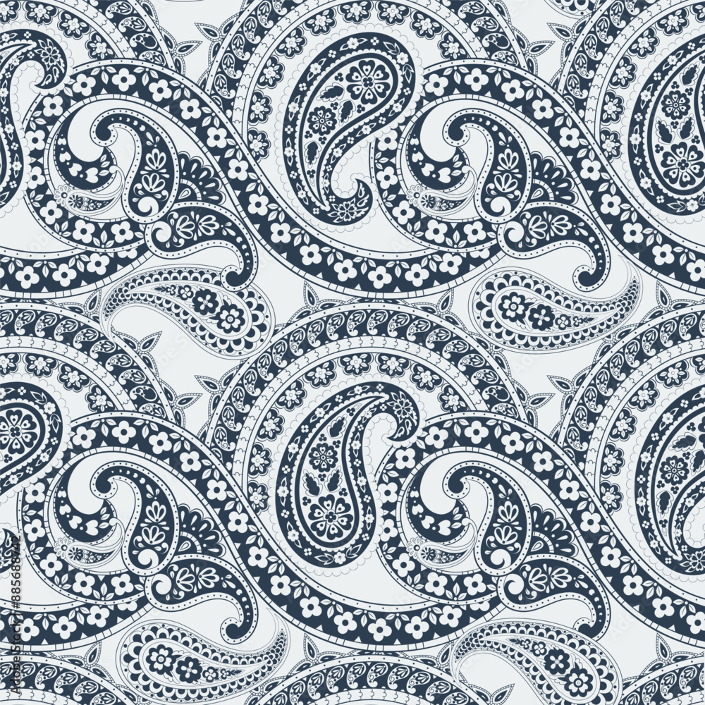 Floral Paisley Ornamental seamless vector pattern Floral Paisley Ornamental seamless vector pattern