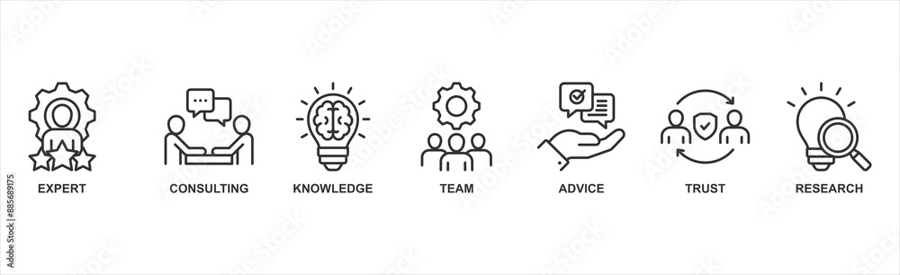 Expertise Banner web : Vector Icon Illustration Concept Representing High-Level Knowledge and Experience Expertise Banner web : Vector Icon Illustration Concept Representing High-Level Knowledge and Experience