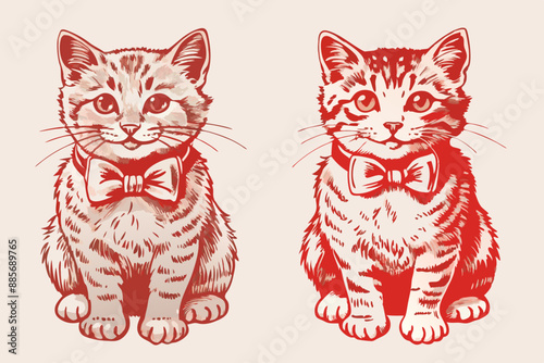 Vintage cat vector, vintage cat, cat vector, cat vector line art, cat, vintage vector