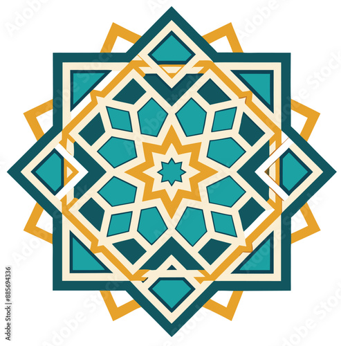 Arabian floral vector design