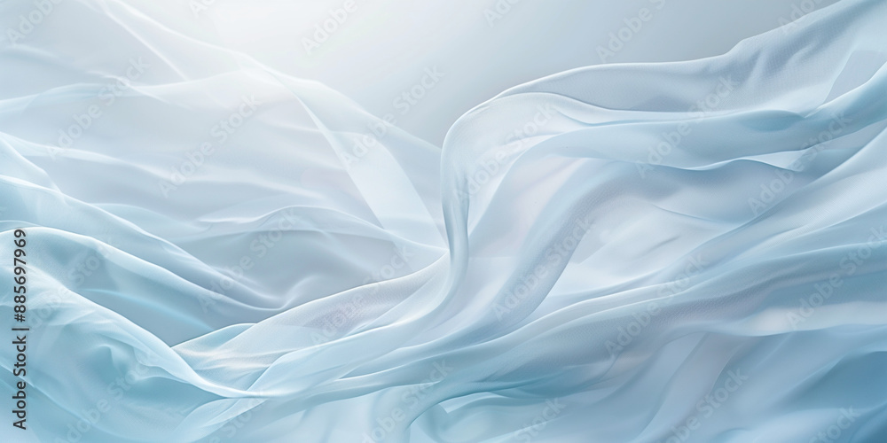 Sfondo di seta. Bianco e azzurro. Sfondo di seta. Bianco e azzurro.