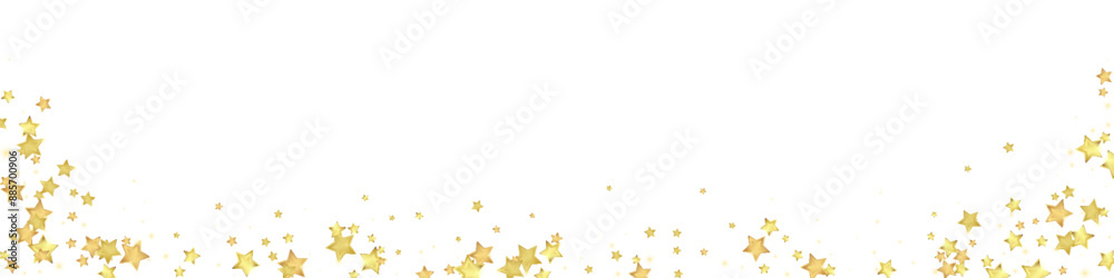 Magic stars vector overlay.  Gold stars scattered