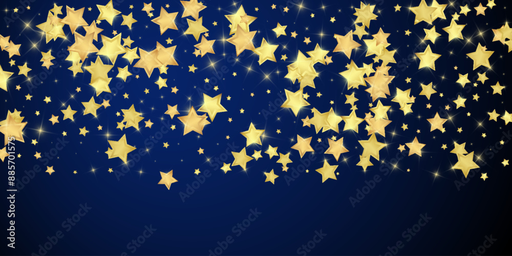 Magic stars vector overlay. Gold stars scattered Magic stars vector overlay. Gold stars scattered