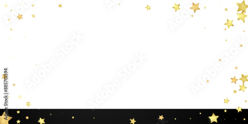 Magic stars vector overlay.  Gold stars scattered