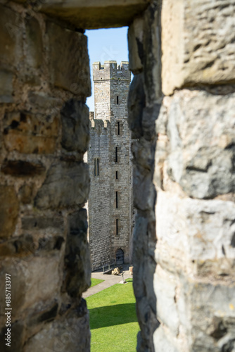 stones and walls of a medieval castle