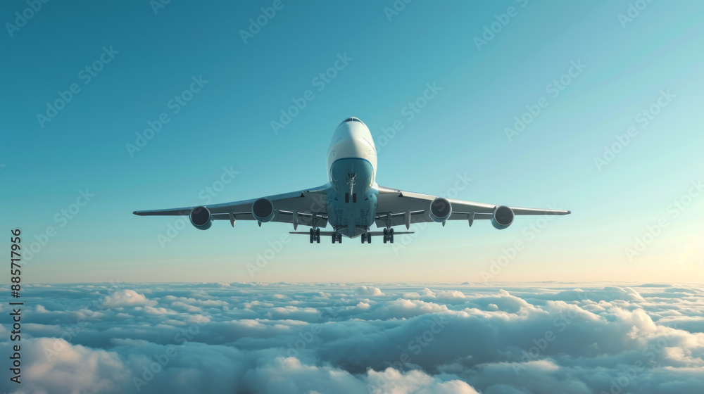 Passenger Plane above the Clouds Passenger Plane above the Clouds