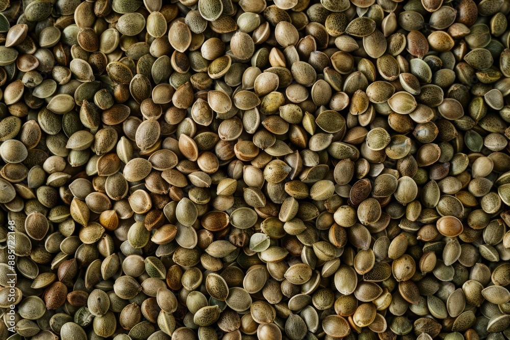 A collection of seeds arranged neatly on a flat surface, suitable for use in illustrations about gardening or nature A collection of seeds arranged neatly on a flat surface, suitable for use in illustrations about gardening or nature
