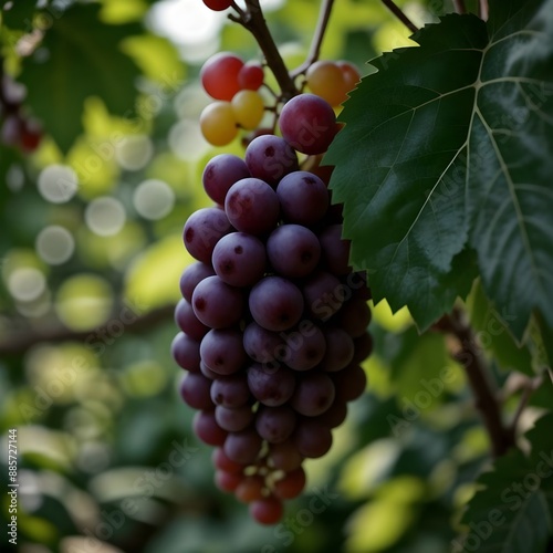 bunch of fresh grapes 