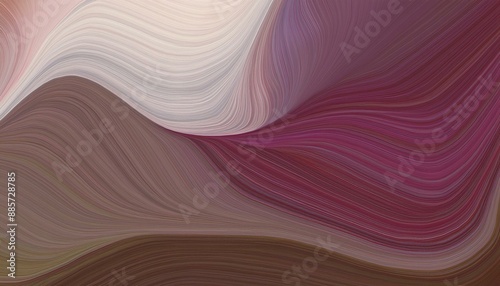 abstract waves design with old mauve, light gray and antique fuchsia color