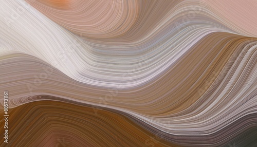modern futuristic banner with waves. modern waves background design with silver, brown and rosy brown color