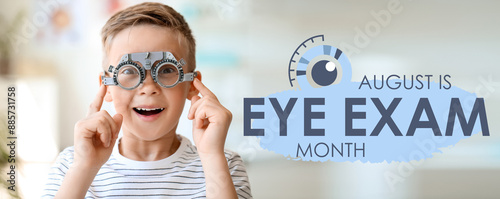 Little boy undergoing eye t...
