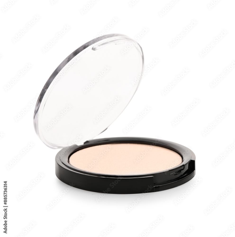 Stylish compact highlighter on white background Stylish compact highlighter on white background