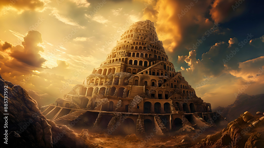Historical events from the Bible: the construction of the Tower of ...