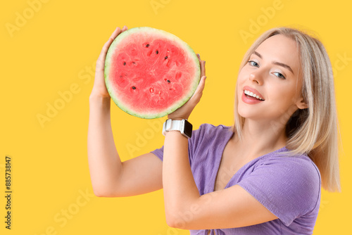 Beautiful young woman with ...