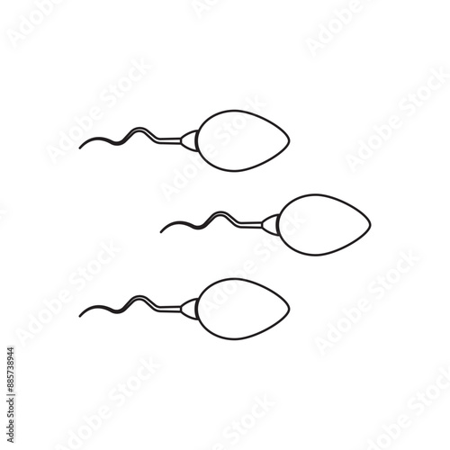 sperm icon illustration
