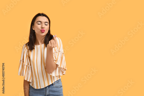 Beautiful young happy woman...