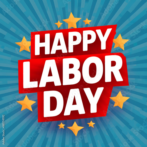 Happy Labor Day Vector Illustration 