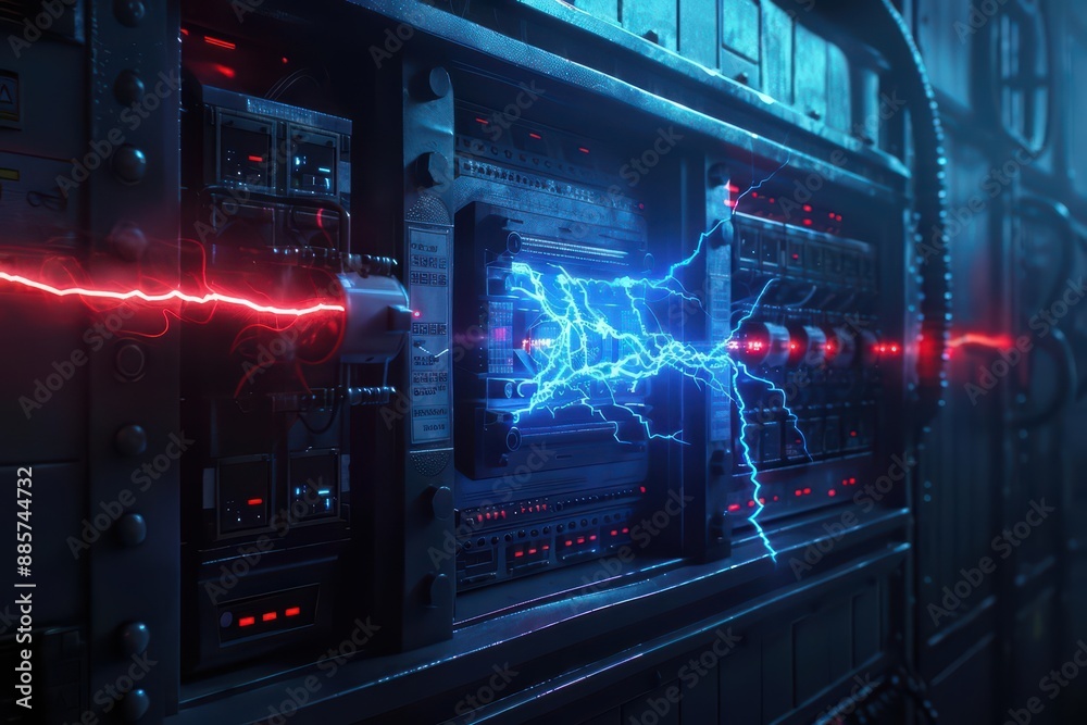 A supernatural scene where power factor correction is performed by ethereal engineers, balancing the flow of magical energy to enhance overall system efficiency A supernatural scene where power factor correction is performed by ethereal engineers, balancing the flow of magical energy to enhance overall system efficiency