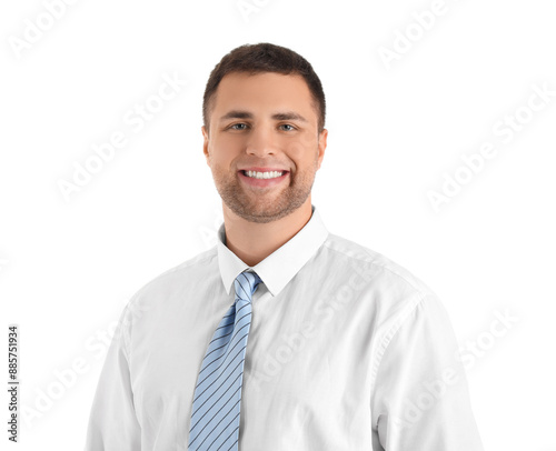 Handsome businessman smilin...