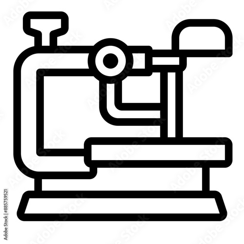 Scroll saw icon ideal for woodworking and fine detail cutting.