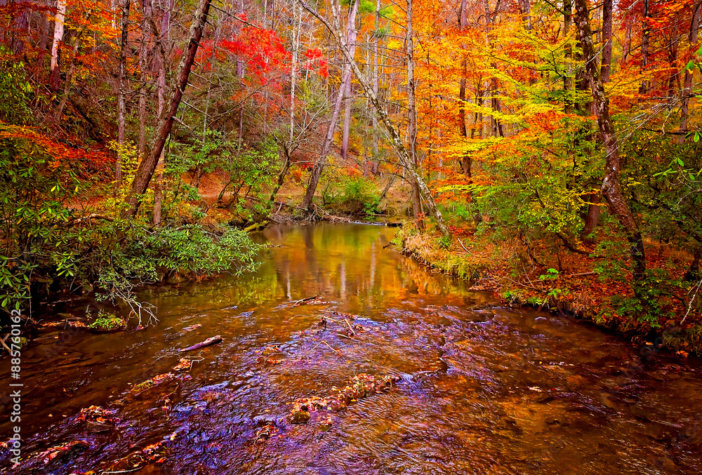 Abrams Falls in autumn at Great Smoky Mountains National Park in Tennessee Abrams Falls in autumn at Great Smoky Mountains National Park in Tennessee