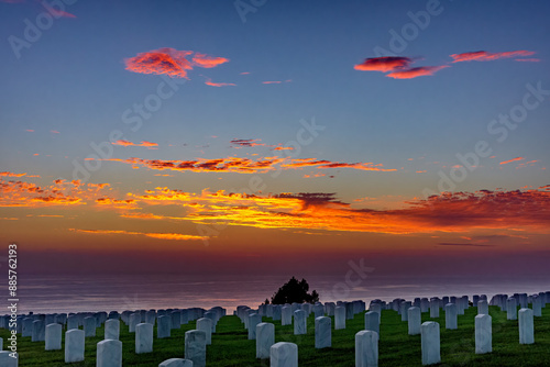 Fort Rosecrans National Cemetery, San Diego California photo