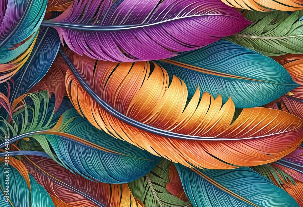 Fototapeta premium The Vibrant Garden: A Summer Blossom of Colourful Design