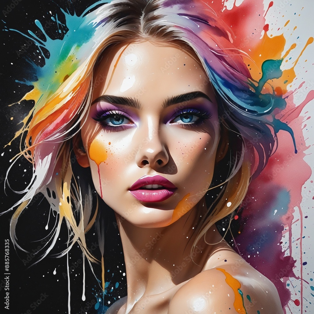 Vibrant Brush Strokes: A Stylish Collection of Artistic Portraits Vibrant Brush Strokes: A Stylish Collection of Artistic Portraits