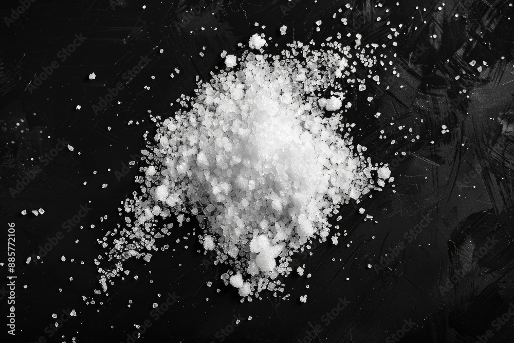 A close-up view of a pile of white sugar in a container A close-up view of a pile of white sugar in a container