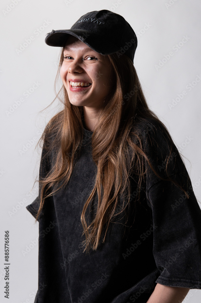 background beauty cap person face look lady beautiful hair portrait young model hand modern white