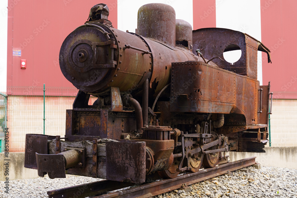 A Rusty Relic of Industrial Past in Astorga, Spain A Rusty Relic of Industrial Past in Astorga, Spain