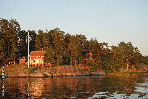 Photography A beautiful view of Stockholm archipelago