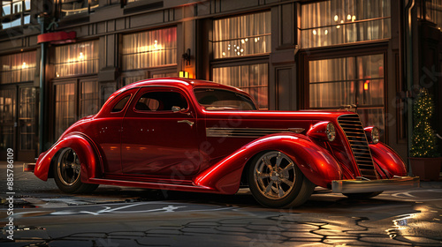 Vintage Red Car
