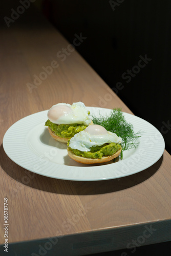 Eggs Benedict and poached eggs on avocado toast. Great for brunch fans and food lovers who want tasty and pretty dishes