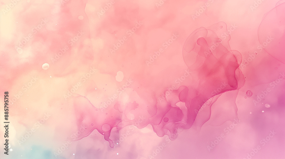 A soft pink background with delicate translucent water.