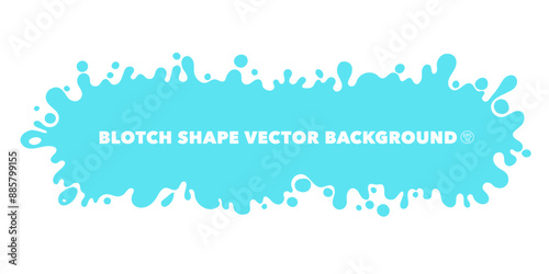 Color paint splatter. Colorful oval horizontal stain, abstract paint splashes and wet splats. Vector shape with splashes for backdrop.