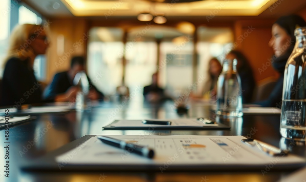 Close-Up of Business Meeting Discussion in a Meeting Room Close-Up of Business Meeting Discussion in a Meeting Room