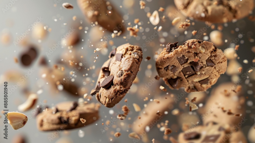 Whirling Sweet Biscuits and Chocolate Nut Cookies Whirling Sweet Biscuits and Chocolate Nut Cookies