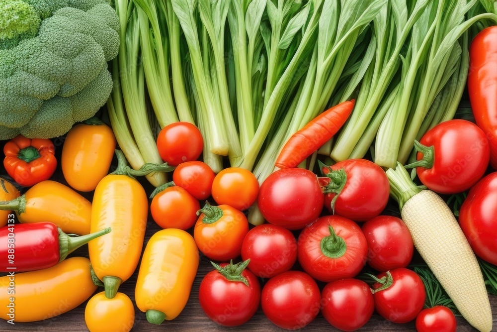 Fresh vegetable background Fresh vegetable background