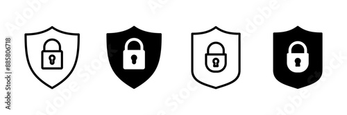 Security icon vector isolated on white background. protection icon. privacy. vpn