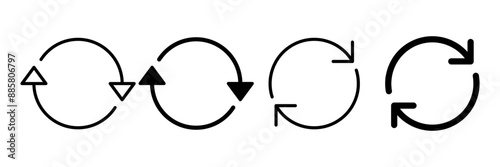 Refresh icon vector isolated on white background. Reload icon vector. Update icon. convert icon