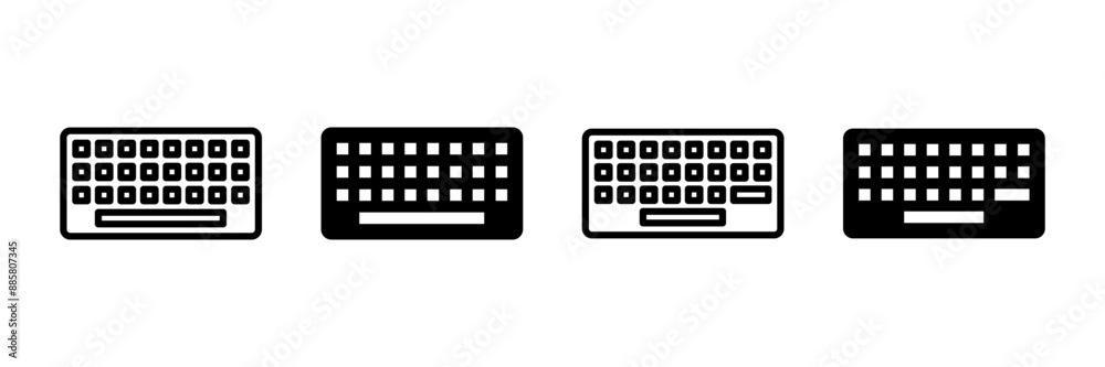 Keyboard icon vector isolated on white background. keyboard vector symbol Keyboard icon vector isolated on white background. keyboard vector symbol